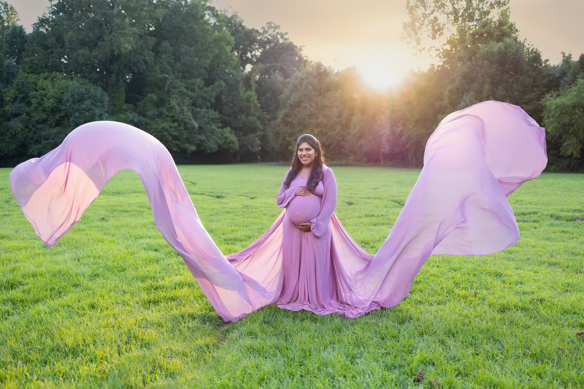 Alpharetta Maternity Gown Photo Shoot